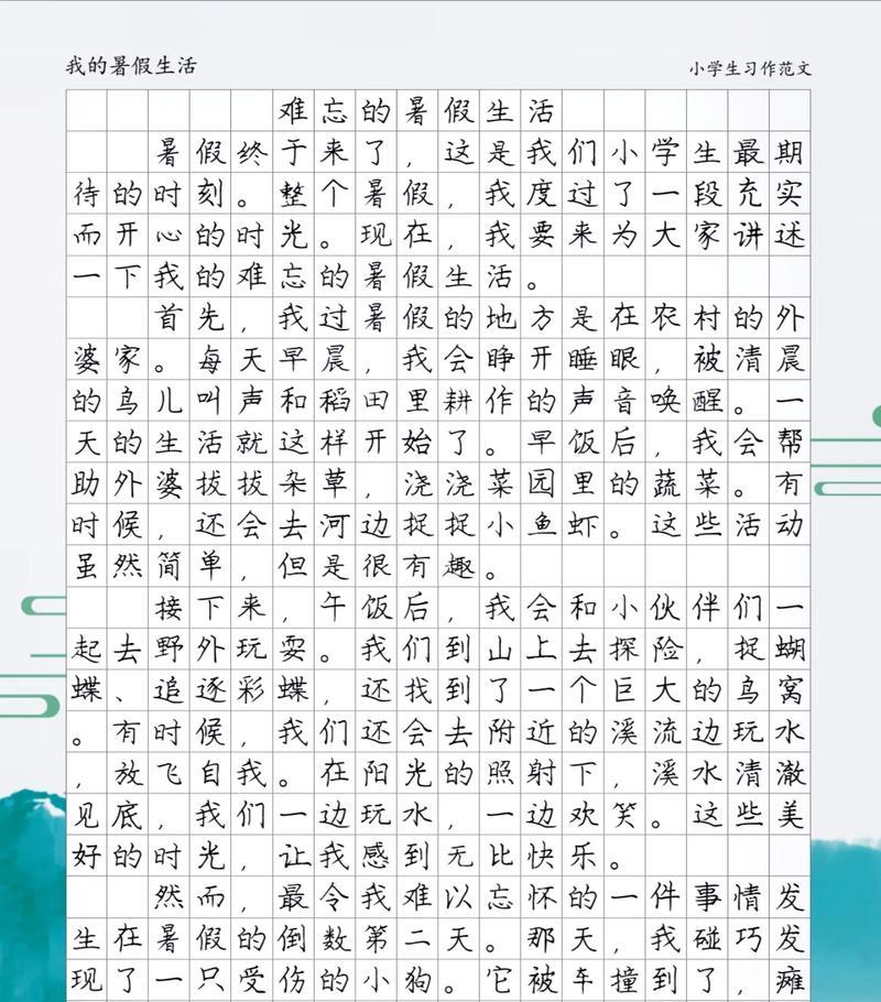 缘分的暑假之旅（一群陌生人的共同经历）