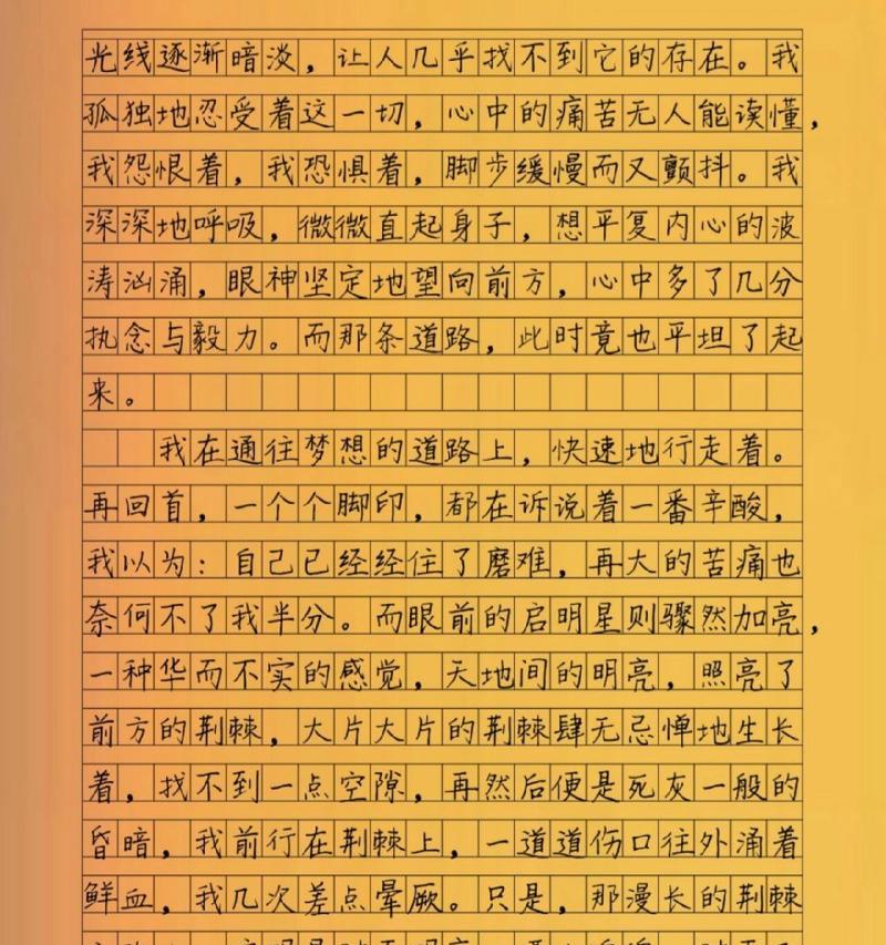 追逐梦想之路