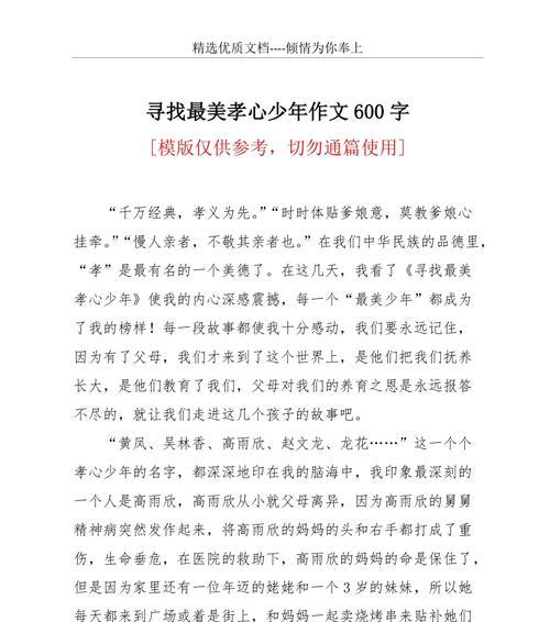 一个儿子的故事（一个儿子的故事）