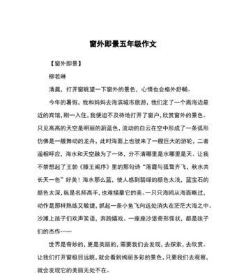 窗外的世界（寻找失落的梦想）