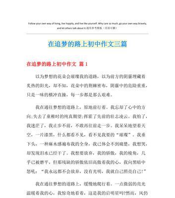 选择的路（一位年轻人的成长之路）