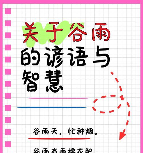 《谷雨润心田：古风雅句品春意》