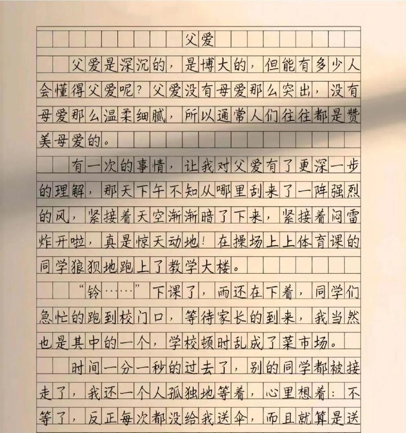 有关父亲节采访作文的作文怎么写（《父亲节的感动与启示》）