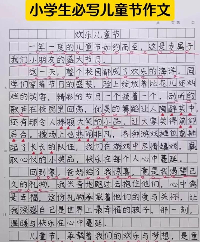 儿童节的作文开头怎么写（《六月阳光下的欢声笑语》）